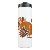 Retro Erntedank Türkei - Fall Harvest Design Cl Thermosbecher (Vorderseite)