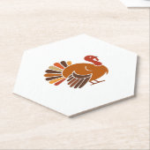 Retro Erntedank Türkei - Fall Harvest Design Cl Untersetzer (angewinkelt)