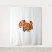 Retro Erntedank Türkei - Fall Harvest Design Cl Wandteppich (Vorderseite)