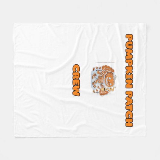 Retro Erntedank Türkei - Fall Harvest Design Ov Fleecedecke (Vorderseite (Horizontal))