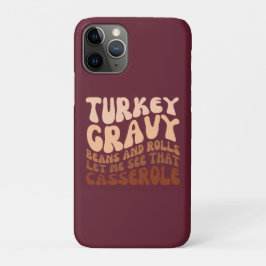 Retro Erntedank Türkei Gravy Bohnen und Rollen Case-Mate iPhone Hülle