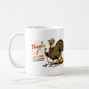 Retro Erntedank Türkei Sicherheit - Danke Kaffeetasse