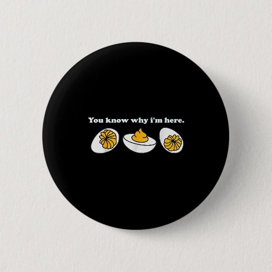 Retro Erntedankessen Du weißt warum ich hier bin D Button (Vorderseite)