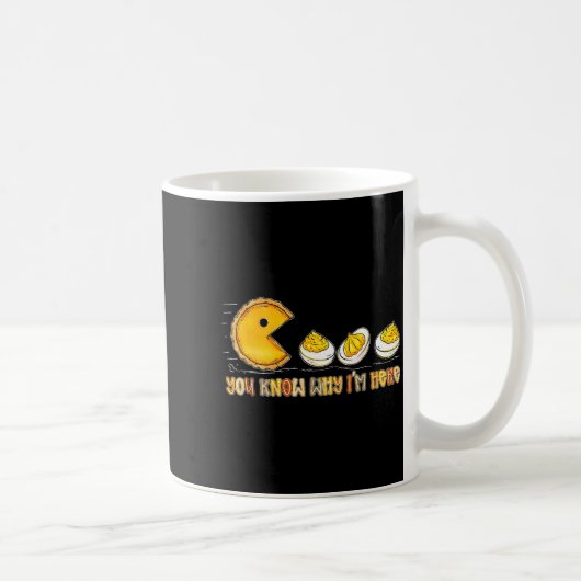 Retro-Erntedankfest Du weißt, warum ich hier Devil Kaffeetasse (Rechts)