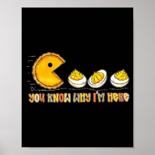 Retro Erntedankfest Du Weißt Warum Ich Hier Devile Poster