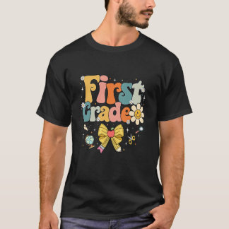 Retro Erste Klasse Zurück zur Schule 1. Klasse Leh T-Shirt