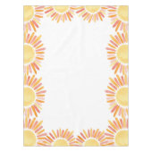 Retro Erster Ausflug rund um die Sun Birthday Part Tischdecke (Vorderseite)