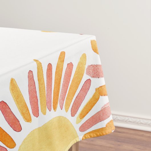 Retro Erster Ausflug rund um die Sun Birthday Part Tischdecke (Beispiel)