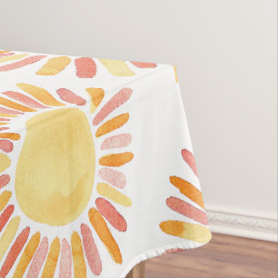 Retro Erster Ausflug rund um die Sun Birthday Part Tischdecke
