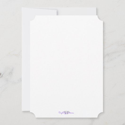 Retro Erwachsene Einladung zum Geburtstag (Rückseite)