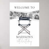 Retro Erwachsene Geburtsdatum Zeichen Personalisie Poster (Vorne)