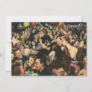 Retro Erwachsene Happy Birthday Party Einladung