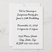 Retro Erzählen überraschendes Party Einladung (Rückseite)