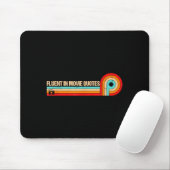 Retro Es Funny Saying Fluent In Movie Quotes Mousepad (Mit Mouse)