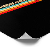 Retro Es Funny Saying Fluent In Movie Quotes Poster (Ecke)