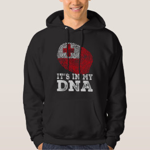 Retro Es ist in meinem DNS Tonga Flag Fingerprint Hoodie