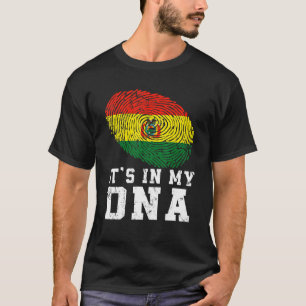 Retro es ist in meiner Dna Bolivien Flag Patriotic T-Shirt