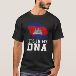Retro es ist in meiner Dna Kambodscha Flag Patriot T-Shirt
