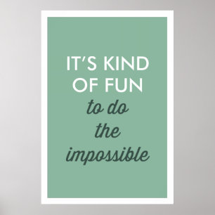 Retro Es macht irgendwie Spaß, die unmögliche Prin Poster