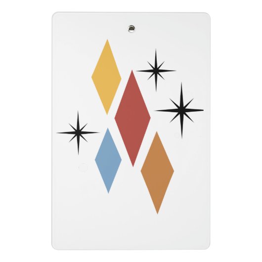 Retro Es sind Zwillinge Mini Klemmbrett (Rückseite)