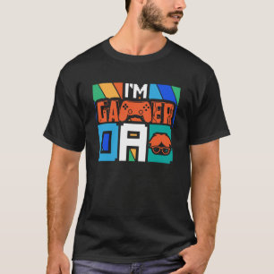 Retro Esports I bin ein Gamer Vater Geek T-Shirt