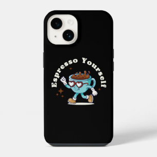 Retro-Espresso-Selbst-Tanzender-Kaffee iPhone 14 Hülle