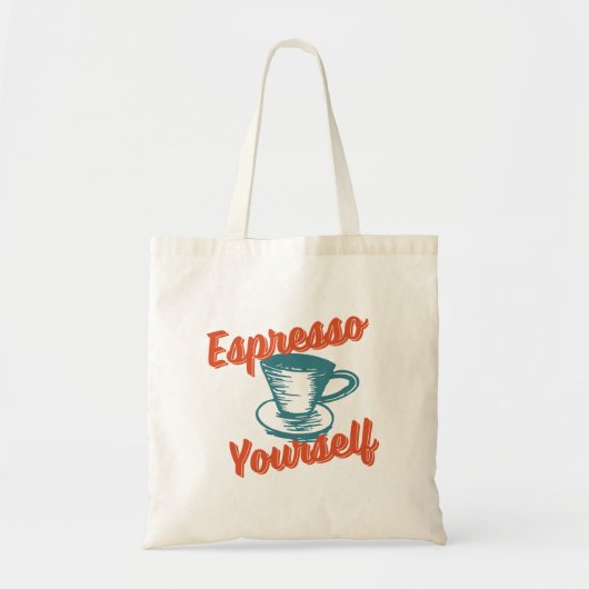 Retro Espresso Sie selbst, Kaffee, Latte, Italieni Tragetasche (Vorne)
