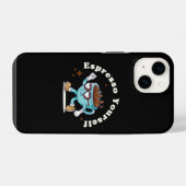 Retro Espresso Tanzkaffee iPhone Hülle (Rückseite (Horizontal))