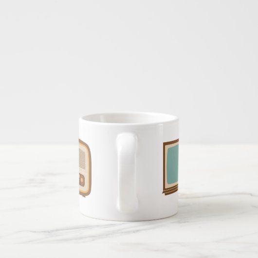 Retro Espresso Tasse (Rückseite)