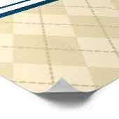 Retro essen Here Sign Poster (Ecke)