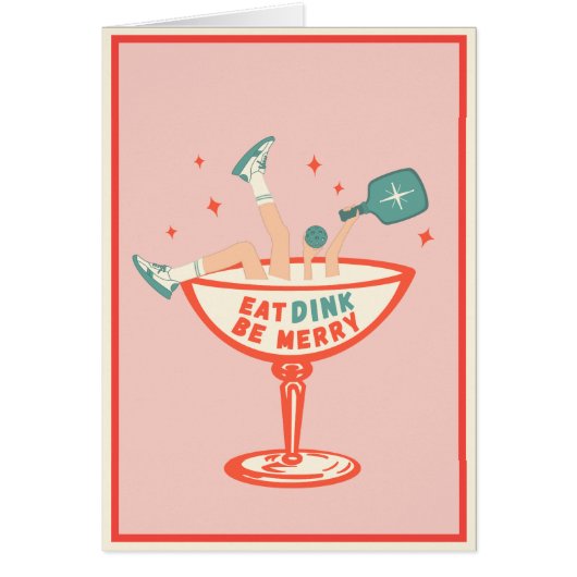 Retro essen, trinken und Meren Pickleball Weihnach (Vorne)