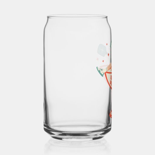 Retro essen, trinken und Meren Pickleball Weihnach Dosenglas (Rechts)