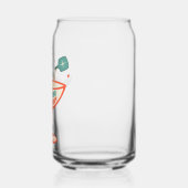 Retro essen, trinken und Meren Pickleball Weihnach Dosenglas (Links)