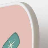 Retro essen, trinken und Meren Pickleball Weihnach Pickleball Schläger (Linke Seite)