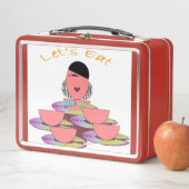 Retro essen wir alte Schule Metall Brotdose (Beispiel)