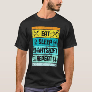 Retro-Essensmitarbeiter für Nachtschalter T-Shirt