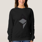 Retro Ethereum Blockchain Krypto Eth Trader White Sweatshirt (Vorderseite)