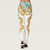 Retro Ethnic Classic Java Vintag Leggings (Rückseite)