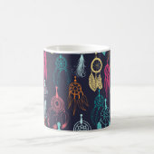 Retro Ethnic Doodle: Dreamcatcher Collection Kaffeetasse (Mittel)