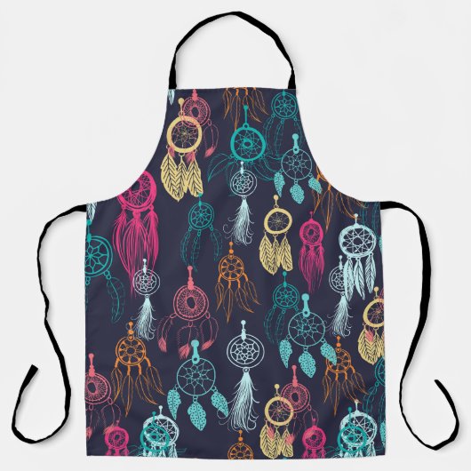 Retro Ethnic Doodle: Dreamcatcher Collection Schürze (Vorderseite)