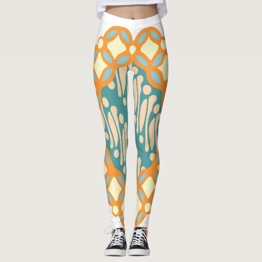 Retro Ethnisches Klassisches Java-Vintage Leggings (Vorderseite)