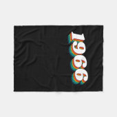 Retro-Etikett 1966 Fleecedecke (Vorderseite (Horizontal))