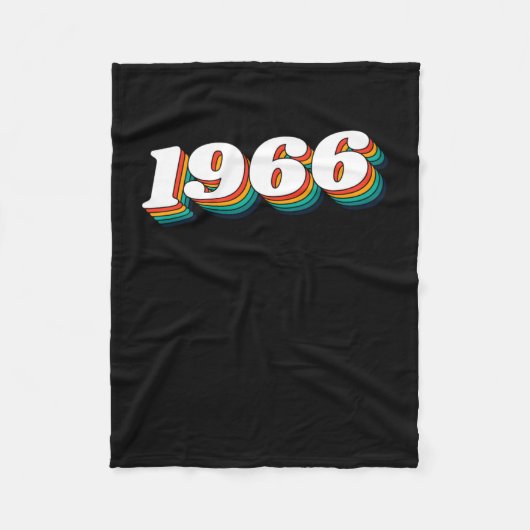 Retro-Etikett 1966 Fleecedecke (Vorderseite)