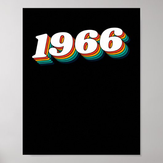 Retro-Etikett 1966 Poster (Vorne)