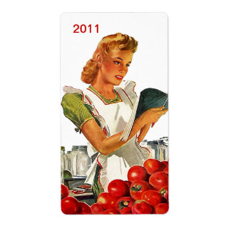 Retro-Etiketten für Einmachgläser Etiketten für Ko