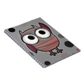 Retro Eule Notizblock (Rechte Seite)