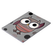 Retro Eule Notizblock (Linke Seite)