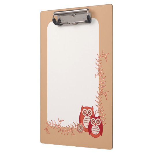 Retro Eulen-Klemmbrett Klemmbrett (Links)