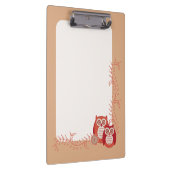 Retro Eulen-Klemmbrett Klemmbrett (Rechts)