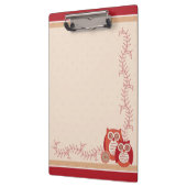 Retro Eulen-Klemmbrett Klemmbrett (Links)